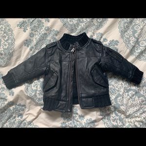Baby gap faux leather jacket 12-18 months